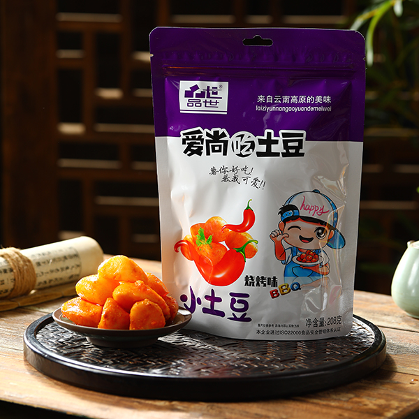 自立袋208g燒烤味小土豆